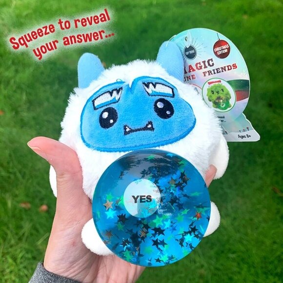 2 for $25 - NEW Magic‎ Fortune Friends Squishy Christmas Fidget Plushie - Yeti - Picture 6 of 6